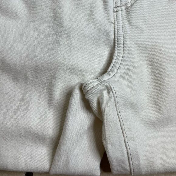 & Denim Loose Mom Jean Cream Size 10 - Picture 5 of 6